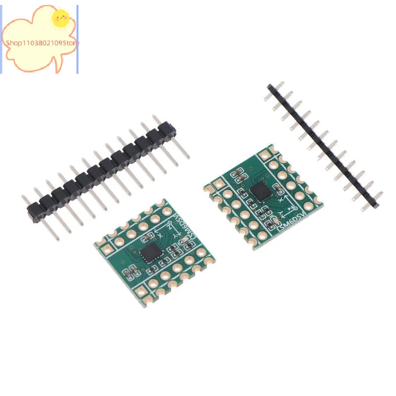 【HT】【HT】Six-Axis Sensor LSM6DSV Module SPI/I2C Compatible For Smol/SlimeVR - Accelerometer & Gyroscope Data Logging