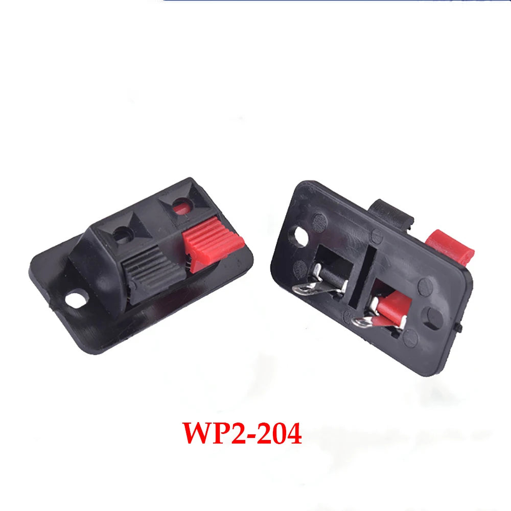 1PCS  Connector Terminal 2P 4P 6P 8P 12P Push In Jack Spring Load Audio Speaker Terminals Breadboard Clips