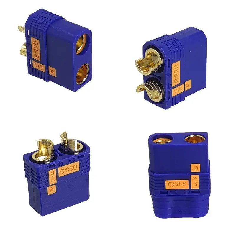 QS8-S/QS8-S+ High-Current Anti-Sparking QS8 to XT90 Adapter, Drone Lithium Battery Connector, Electric Vehicle Charging Plug