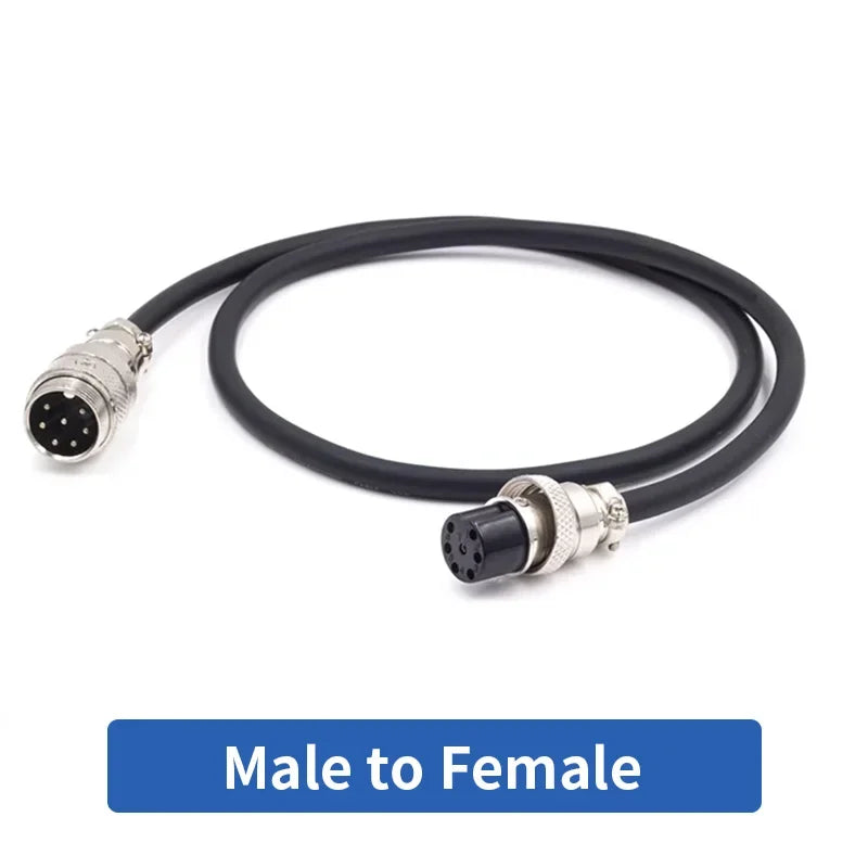 GX16 5pin 6Pin 7Pin 8pin Aviation Plug Connection Cable Male To Female Aviation Extension Line 1-20 Meters Pure Copper Connector