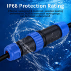 IP68 Waterproof Aviation Connector LD12/16/20/28 Male Plug Female Socket 2 3 4 5 6 7 9 Pin Solder‑free Wire Cable Connector