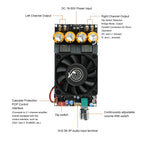 DC 18-50V ZK-3002 2G Second-Generation Upgraded Pure Post Amplifier Board 300W+300W Dual Channel Mono Amplifier Chip TPA3255