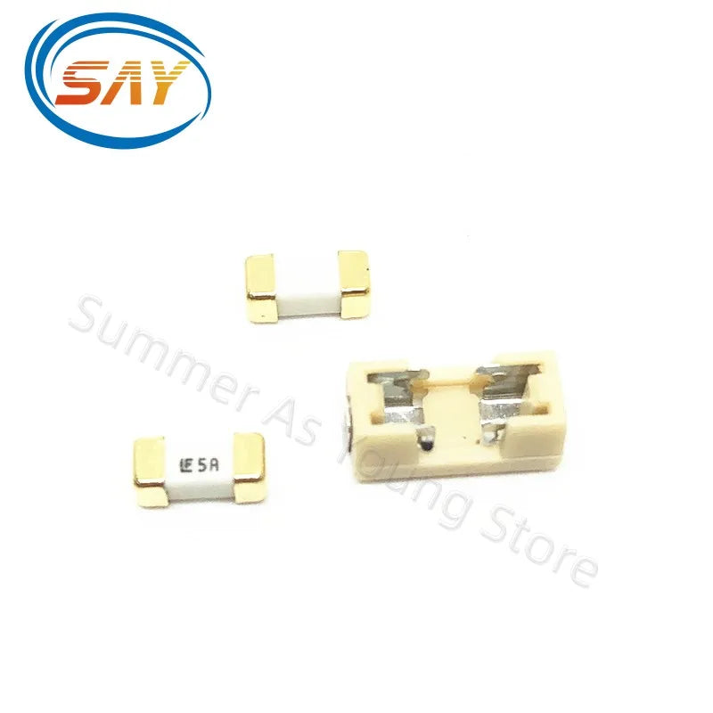 Gold 1808 10PCS 125V 250V AC 0451 SMD Fast Blow Fuse 0.5A 500mA 1A 2A 3A 4A 5A 6.3A 8A 10A 12A 15A  750MA 2410 Ultra-rapid