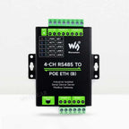 Industrial Isolated 4CH RS485 TO POE ETH (B) RJ45 Converter UART For Modbus