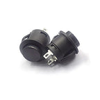 6PCS R13-507 Self Resetting Power Button Card Buckle Switch 16mm round Multiple Panel Mounting without Lock for Electronics
