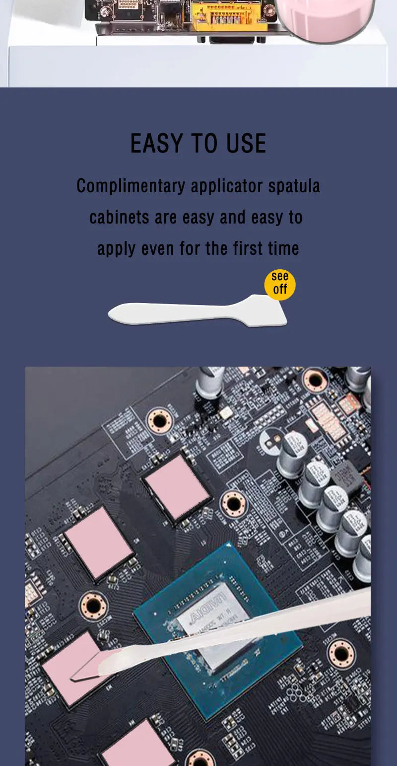 JARAPAD BASIC EXTREME UNLIMITED For VGA GPU IC Processor Thermal Pad Replacement Heat Blocking Putty Thermal Putty Rapid Cooling