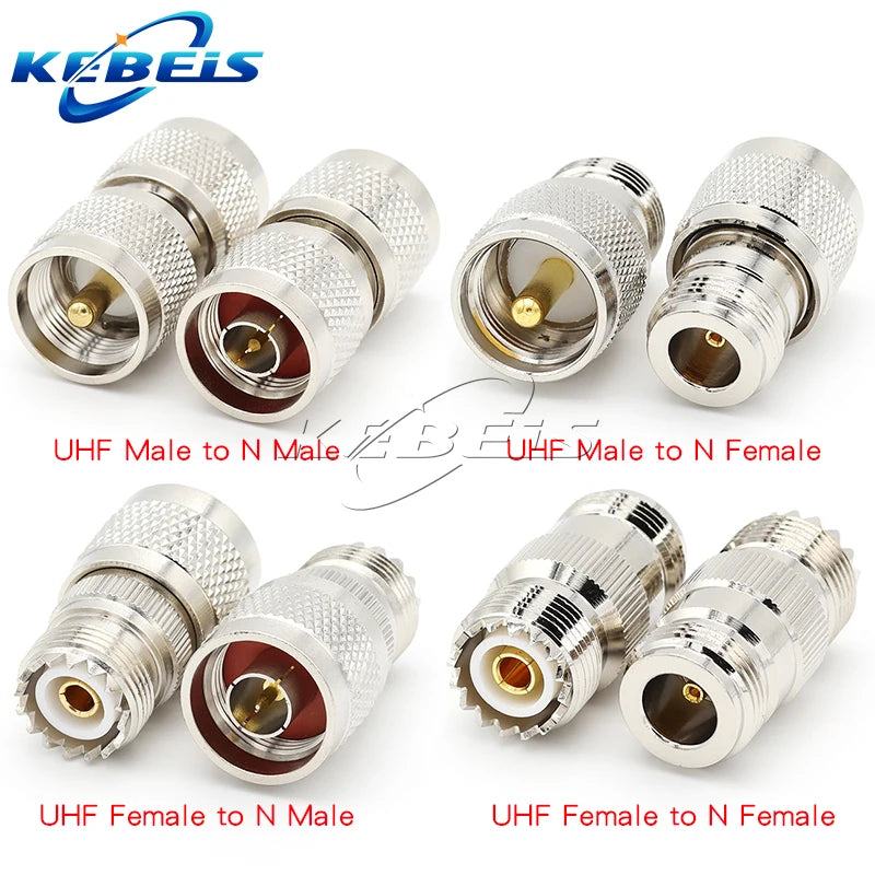1Pcs UHF to N Adapter SO239 PL259 UHF Male Female To N Type Male Female Straight Connector L16 N to UHF RF Coaxial Connector
