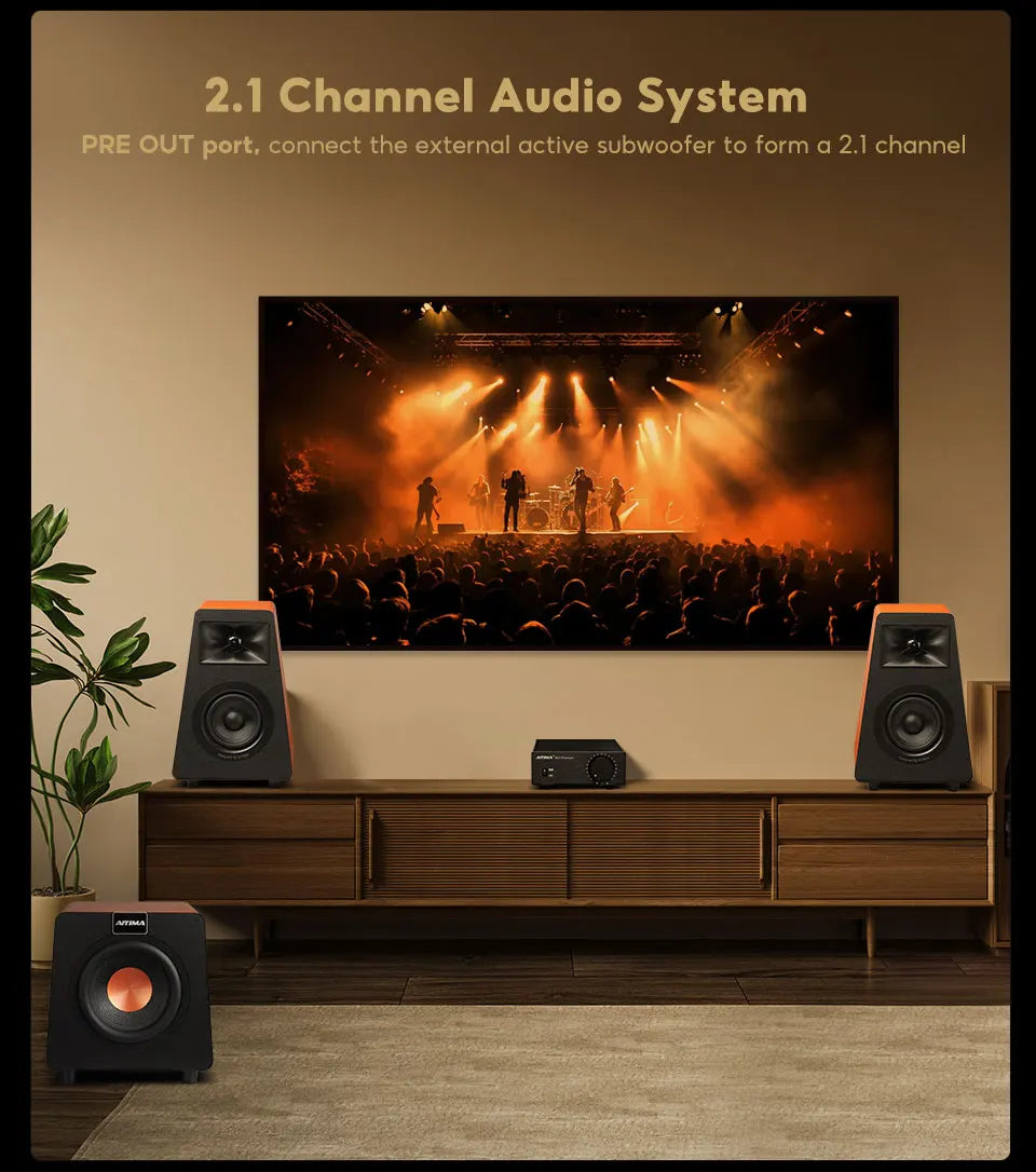 AIYIMA A07 Premium TPA3255 Power Amplifier 300Wx2 Class D Stereo 2.0 Digital Audio Amp HiFi Sound Amplifiers Home Speaker