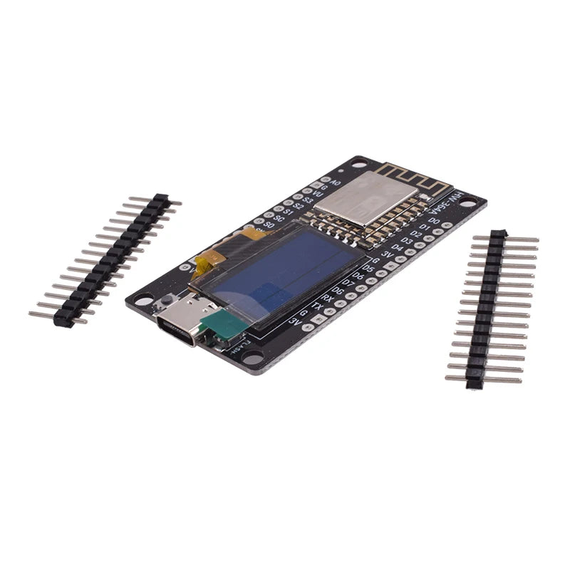 NodeMCU ESP8266 V3 Development Board With 0.96 Inch OLED Display CH340G ESP-12E WiFi Module TYPE-C USB For Arduino/Micropython