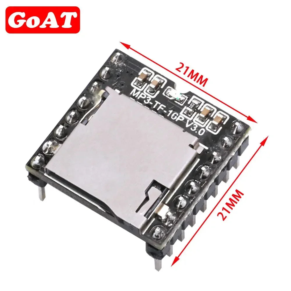 DFPlayer Mini MP3 Player Module - Voice Decoder Board with TF Card/USB/Serial Port Support for Arduino DIY Projects