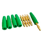 5PCS 4mm Plugs Gold Plated Musical Speaker Cable Wire Pin Banana Plug Connectors Red Black Blue Green Yellow