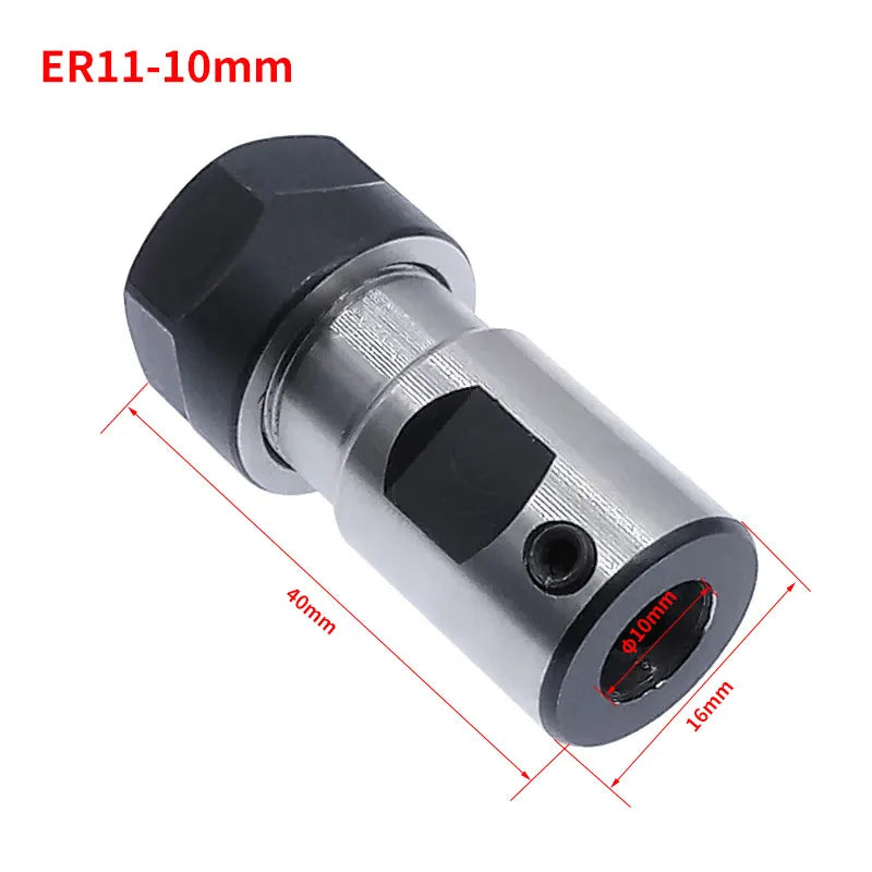 48V 500W ER11 Brushless Spindle+57MM Clamp with Screws+ 48V Brushless Motor Driver+ER11-10mm Built in HALL Sensor