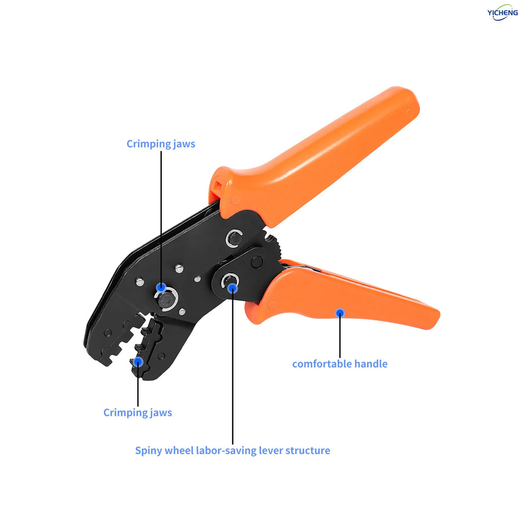 YICHENG 2.54mm Dupont Connector Kit with Ratcheting Wire Crimping Tool,Male Female Pins, Headers & Ribbon Cable
