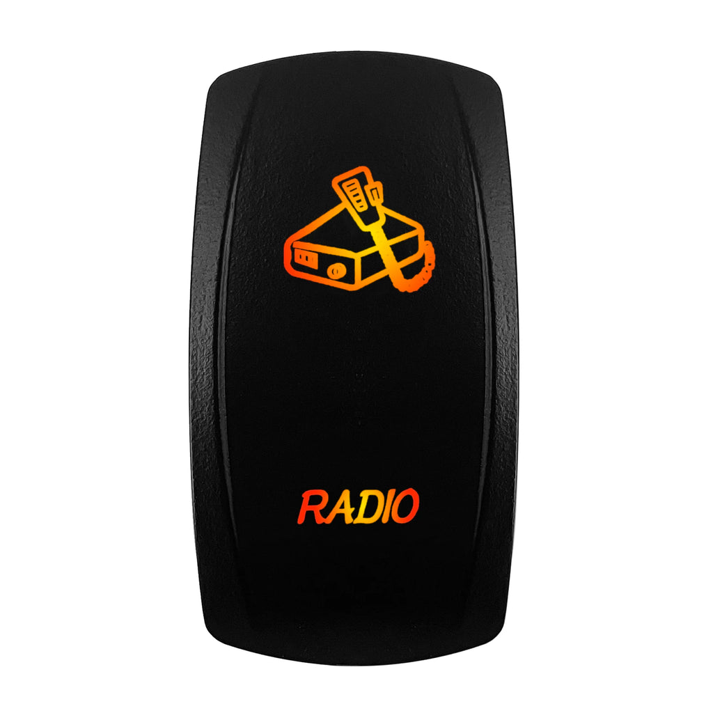 12V-24V Orange Led Rocker Switch Waterproof 20A Amber Light SPST DPDT Toggle Key for Car Boat ATV Camper Motorhome Auto Machine
