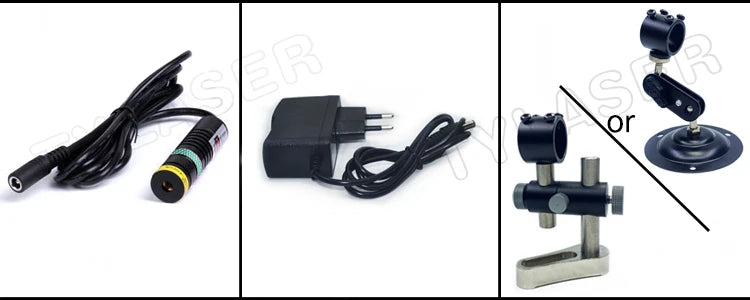 520nm Green Line Laser Module Focusable D18x65mm 10-100mw High Precision for Cutting Positioning | FREE EU Adapter
