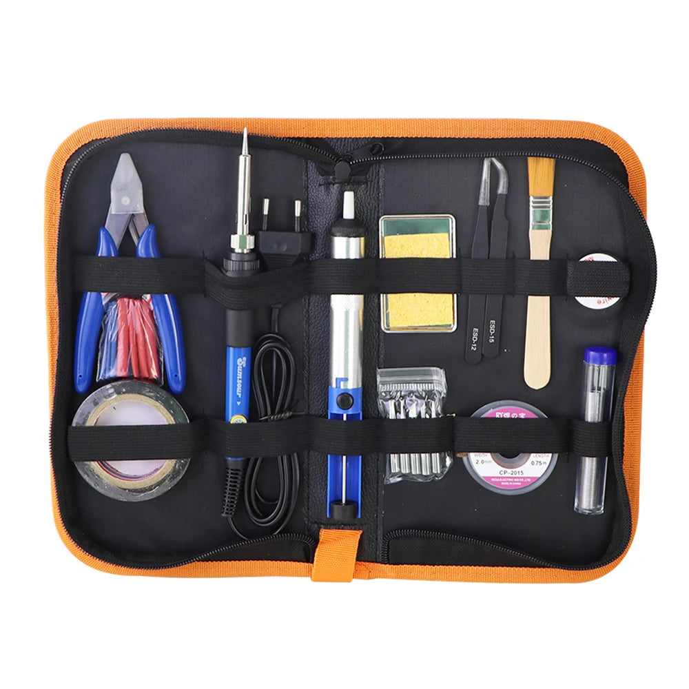 Sumsour Electric Soldering Iron 60W 220V / 110V Adjustable Temperature Welding Rework Solder Repair Tools Kit