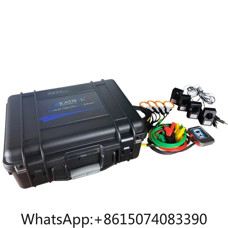 MEATROL ME440 Handheld Power Quality Analyzer, 1000A Rogowski Coil Three Phase Energy Meter Portable Power Data Logger