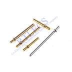 100 500 Pcs Male PCB Pin Header Press-Fit Tip 1.0 1.3 Mm Diameter Brass Plated Gold 1u Tin 1.0 Bias Connector 9.5 14.5 15.0 Mm
