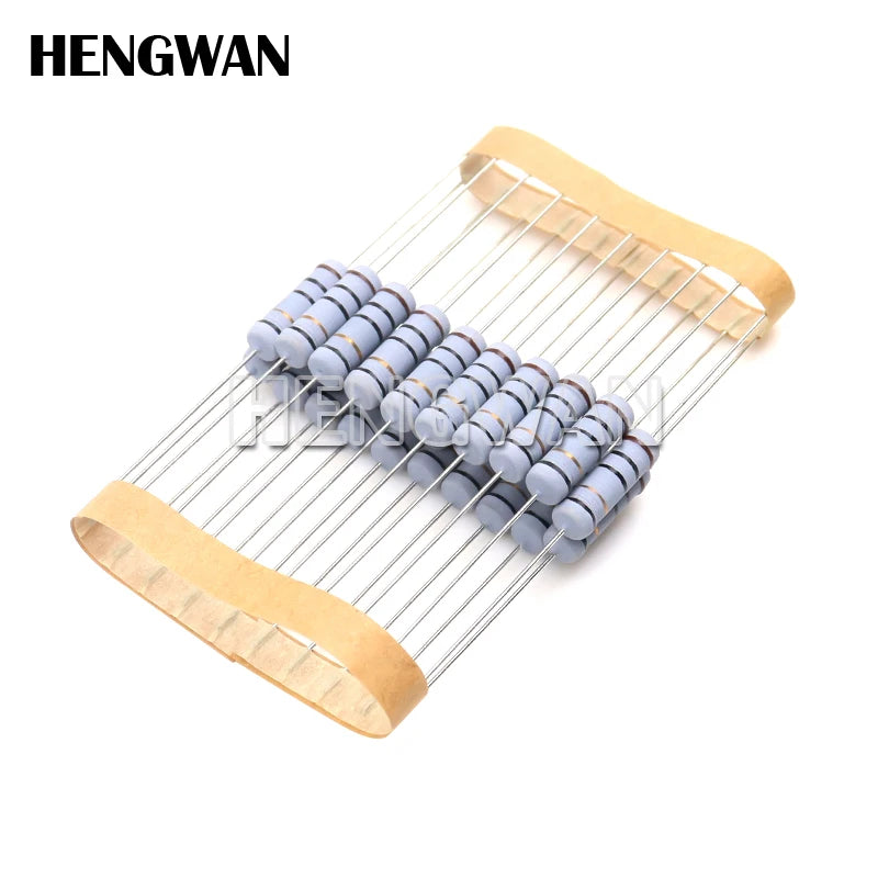 20pcs 2W 5% Wire Wound Resistor Fuse Winding Resistance 0.1R 0.05 0.1 0.22 0.33 0.47 0.5 1 2.2 3 4.7 5.1 6.8 10 22 47 51 100 ohm