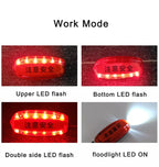 Blue Red Yellow Red Green Color LED Flashing Shoulder Lamp Light Alarm Patrol Warning