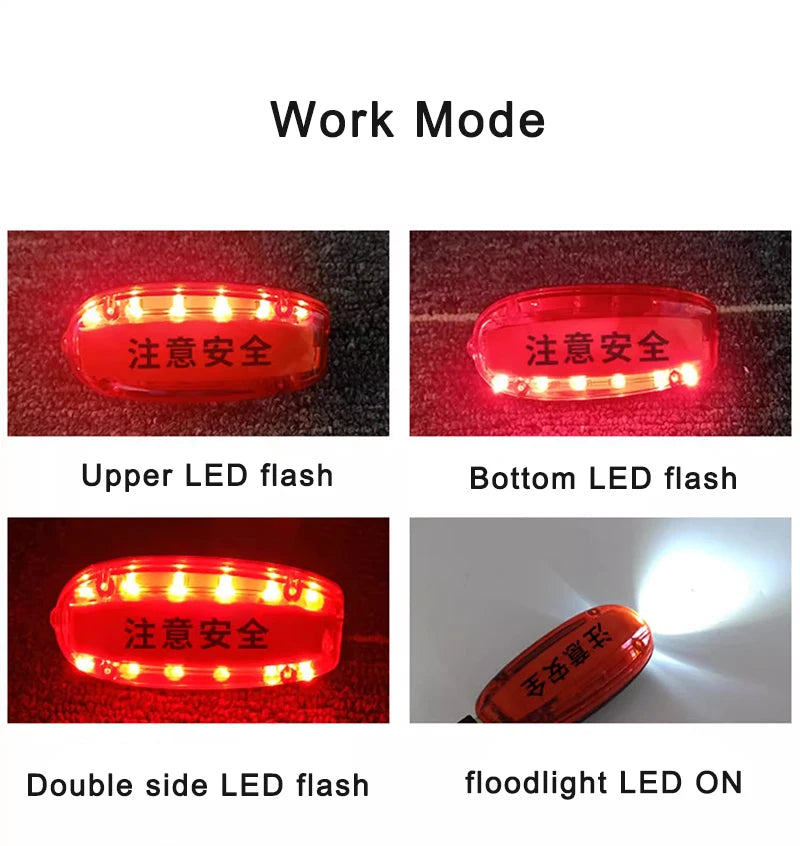 Blue Red Yellow Red Green Color LED Flashing Shoulder Lamp Light Alarm Patrol Warning