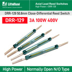 2/10PCS DRR-129 High Power Voltage Reed Switches 3A 100W 400V Normally Open N/O 5*50MM Magnetic Contact Switch Induction Sensor