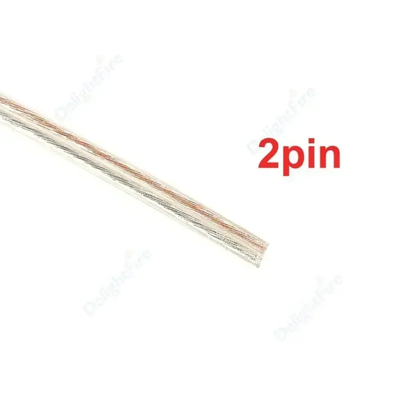 18 20 22 AWG LED Strip Wire 2/3/4/5/6pin 5V 12V Extension Electric Cable For WS2812B 5050 RGB RGBWW LED Lights Car Speakers Auto