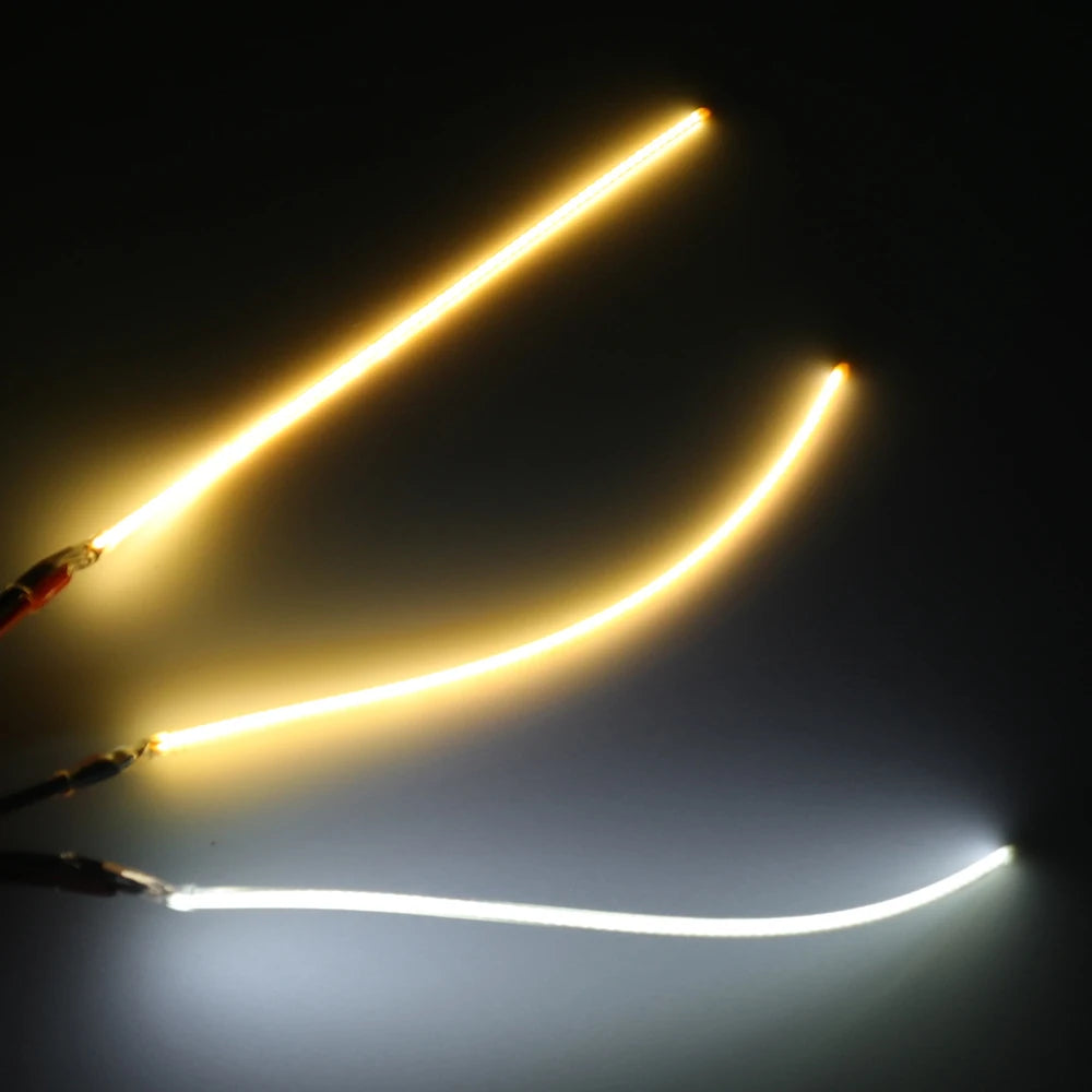 3V 110mm 190mm 300mm LED COB Filament Flexible Battery Lamp White Green Ice Blue Pink Retro Edison Bulb Parts LED Diode Decor