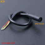 M6 M8 Julet Sensor Waterproof Electric Bicycle Butt Joint Plug  2 3 4 5 6 Pin Male Female Ebike Display Cable Connector