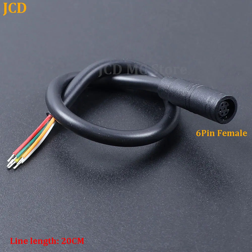 M6 M8 Julet Sensor Waterproof Electric Bicycle Butt Joint Plug  2 3 4 5 6 Pin Male Female Ebike Display Cable Connector