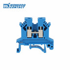UK2.5B Six Color UK 2.5 mm² Universal Screw Din Rail Terminal Block Feed-through Strip Plug Wire Electrical Connector UK 2.5B