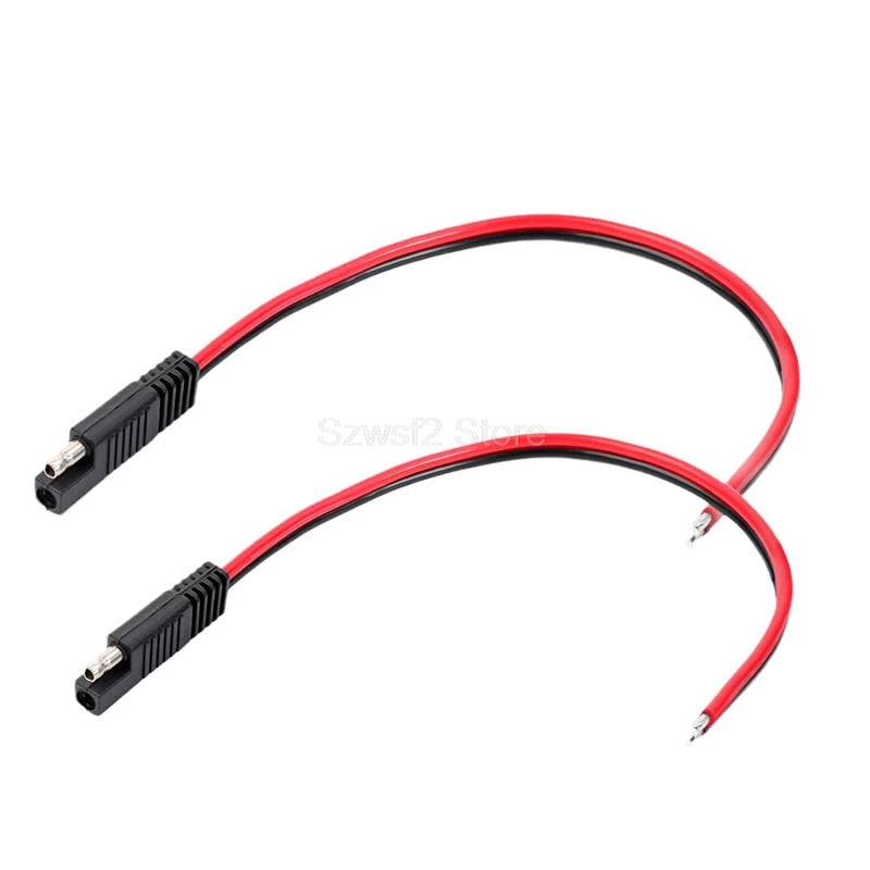 14AWG 18AWG SAE Power Connector Automotive Extension Cable 2 Pin DIY Connector Male Plug Copper Wire Solar Panel Cord Wire E2