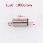 1PC DC 12V 816 1020 1215 1524 Coreless Motor Dual Shaft High Speed for Rail Train