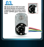 GM3865 DC 520 Reduction Motor 13 Wire Magnetic Hall Encoder Disk Motor 12V24V6V