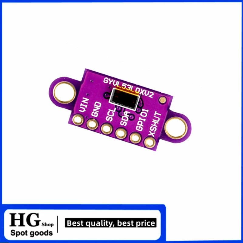 10PCS VL53L0X Time-of-Flight (ToF) Laser Ranging Sensor Breakout 940nm GY-VL53L0X V1/V2 Laser Distance Module I2C IIC GY-530