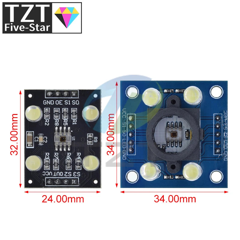 TZT Color recognition sensor TCS230 TCS3200 Color sensor Color recognition module for arduino DIY Module DC 3-5V Input