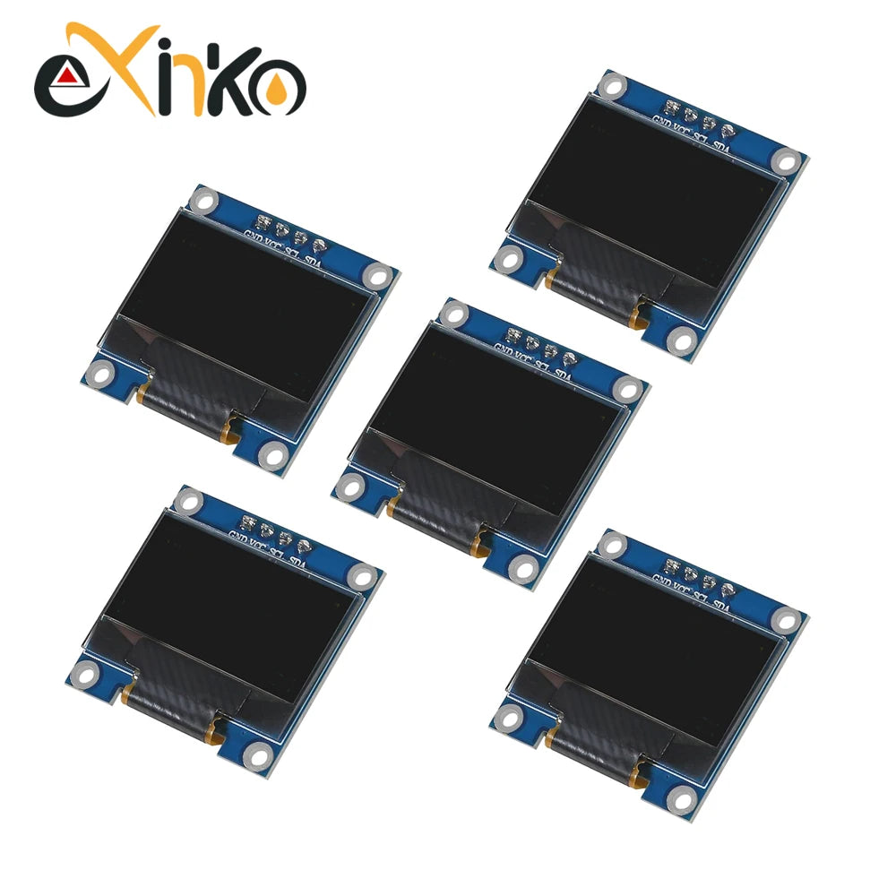 0.96 Inch OLED Display Module SSD1315 I2C IIC SPI Serial 128X64 LCD 4 Pin YellowBlue White for Arduino Pin Headers Soldered