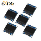 0.96 Inch OLED Display Module SSD1315 I2C IIC SPI Serial 128X64 LCD 4 Pin YellowBlue White for Arduino Pin Headers Soldered