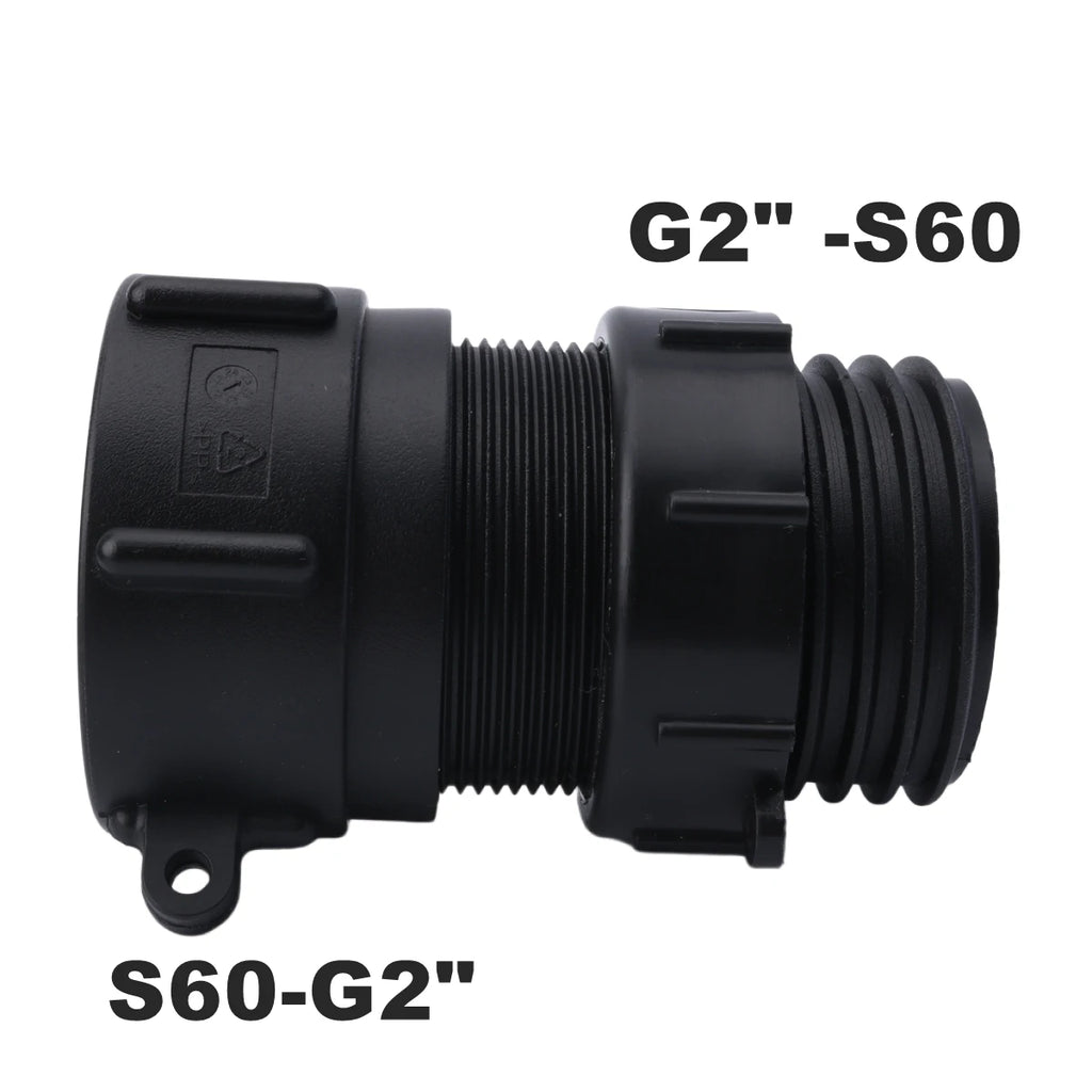 1000 Liter IBC Tank Adapter S60 x 1/2" 3/4' 1" 1.5 2" S100 Thread Connector Ton Barrel Joints IBC Tank Fitting