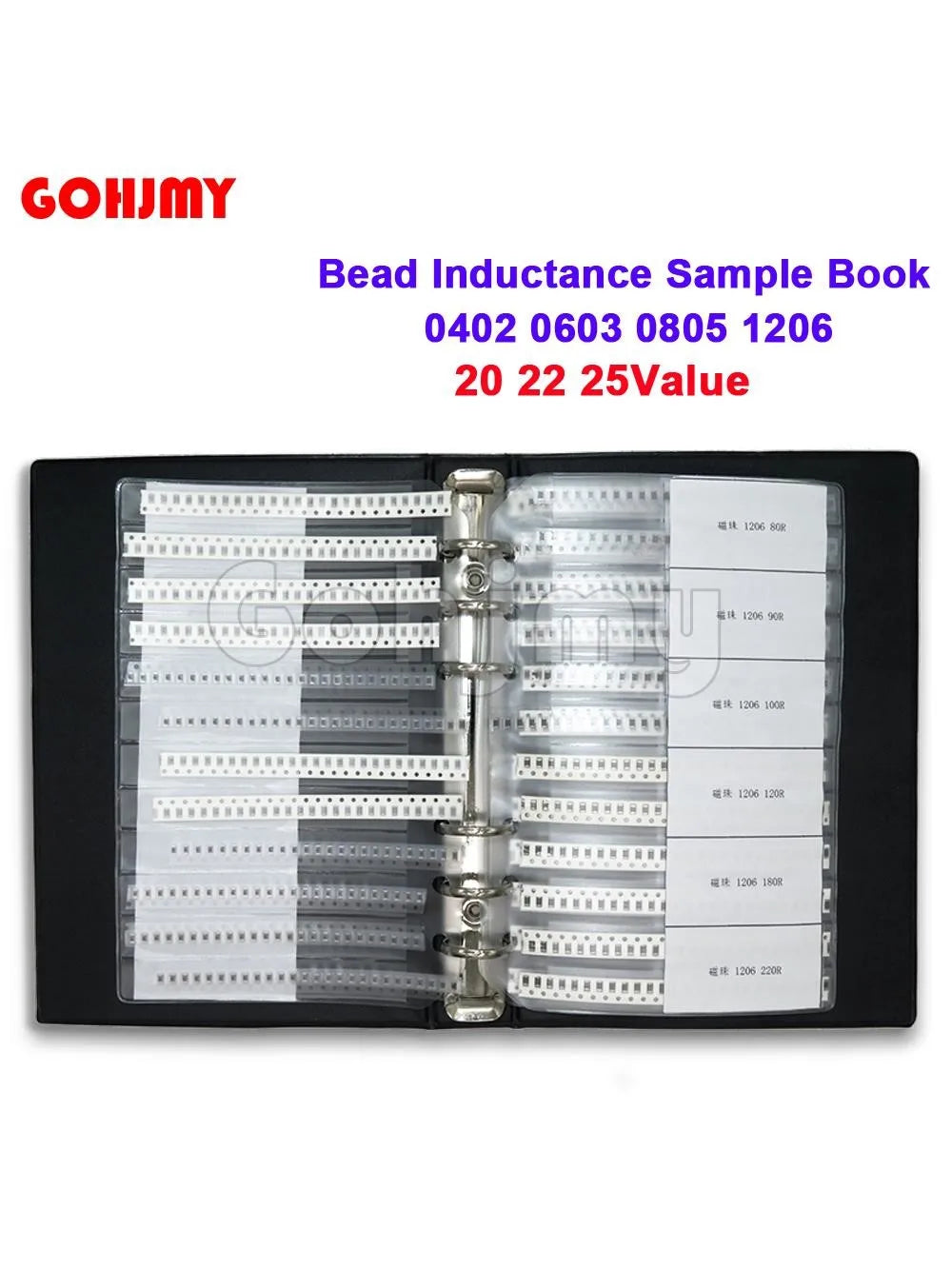 0402 0603 0805 1206 Ferrite Bead Inductance Sample Book Magnetic Laminated Sheet SMD Magnetic Beads Inductance Book  Kit