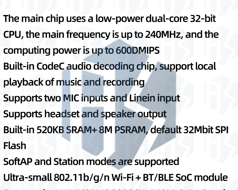 1pcs Original WiFi + Bluetooth module ESP32 serial to WiFi / audio module / ESP32-A1S module