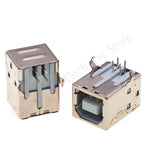 10Pcs Square USB socket usb B Type Female 90 degree PCB welding parent Connector For Printer Data