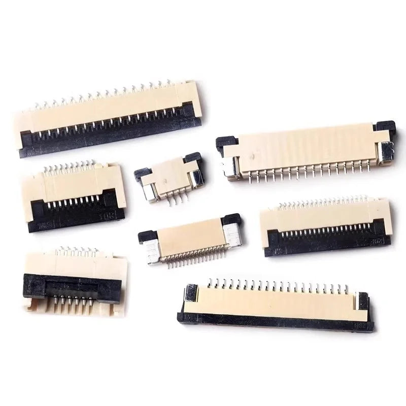 5-20pcs 1.0MM FFC/FPCconnector  Back Flip Lower Contact drawer-type Upper/Lower Contact 4/6/8/10/12/14/16-40P