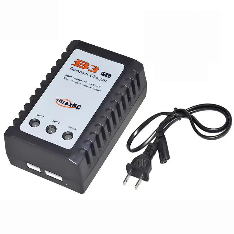 iMax B3 Pro Balancer Charger EU/US Plug 10W 2s 3s Lipo Battery 7.4V 11.1V 10w Compact Power Adapter Supply for Car RC Model