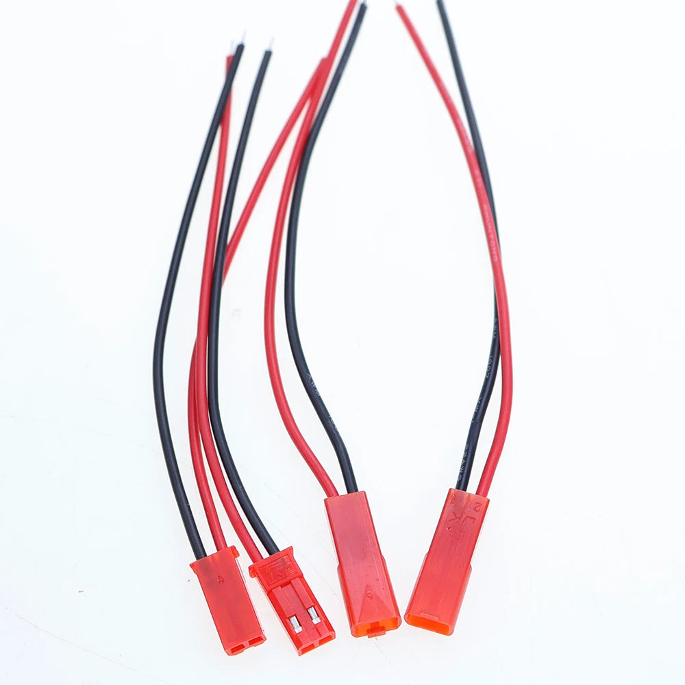 JCD For LED Lamp Strip RC Toys Battery 26 AWG JST Plug Connector 2 Pin Male Female Plug Connector Cable Wire  10/30cm