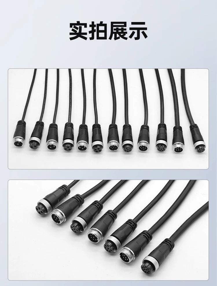 GX16 Double Elbow Female Welding Aviation Plug 2 3 4 5 6 7 8 9 10 Pin Pure Copper Connector Socket M16 with Cable Waterproof