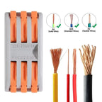 60Pcs Lever Wire Connectors Kit, Push-in Electrical Connectors Quick Connect 2/3/4/5 Conductor Combination, Termal Blocks