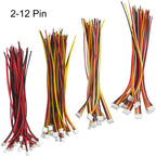 10pcs PH2.0mm Single/Double Male Plug Connector with Wire 6/10/20/30/50cm 26AWG 2/3/4/5/6/7/8/9-12Pin Jumper Cable For Arduino