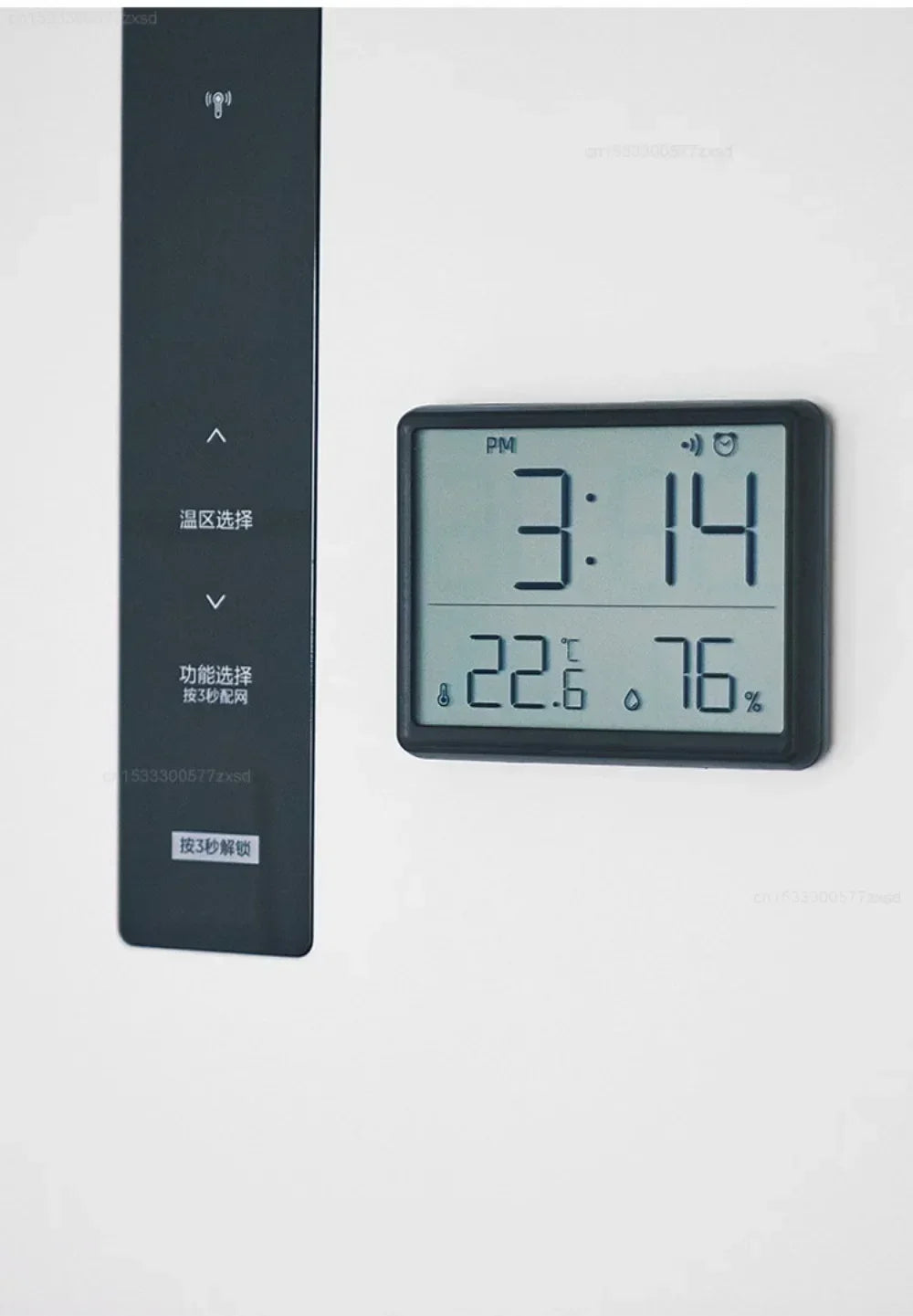 Multifunction Thermometer Hygrometer Automatic Electronic Temperature Humidity Magnetic Attraction Wall Monitor Clocks