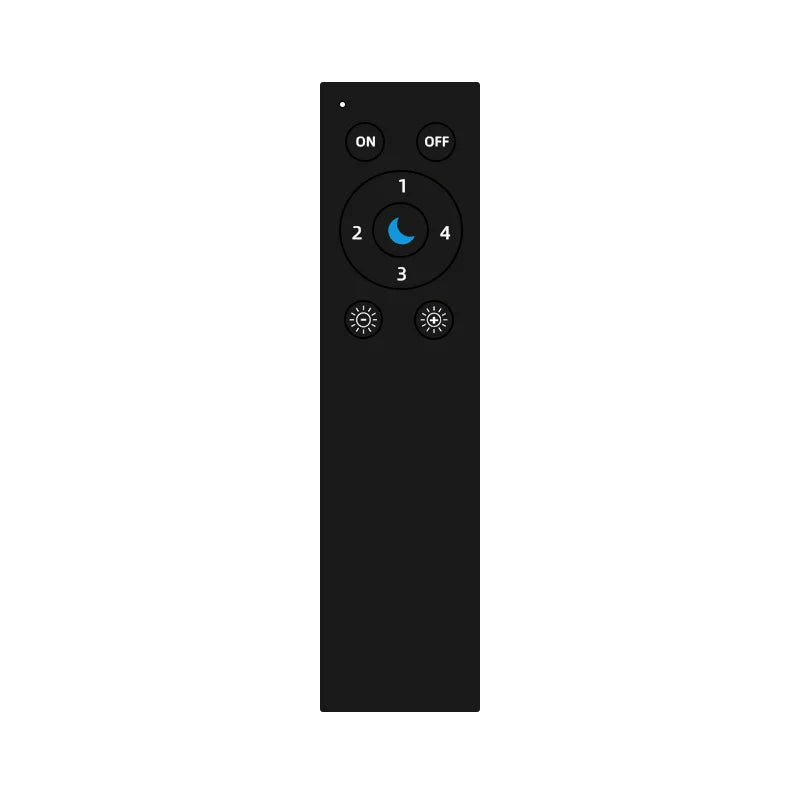 DOMRAEM Addressable WLED WiFi LED Remote Control - ESP-NOW 30M Range, Low-Power, 4-Scene Memory, App-Free Control,RGB IC Control